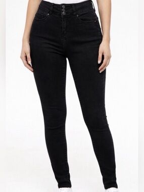 Wax Jean Black High Rise Skinny  Jeans 3 Button Front,junior’s Size 3(A315)✨